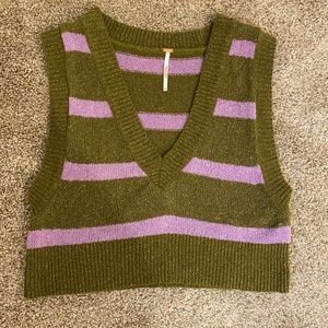Free People Cropped Sweater Vest